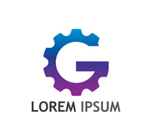 Gear logo with a creative idea.