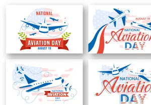 13 National Aviation Day Illustration