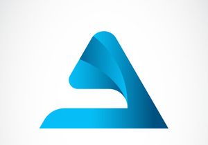 A Letter Logo Design Vector Graphic
