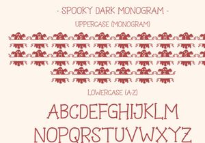 Spooky Dark Monogram