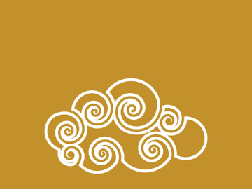 Chinese Cloud template vector icon illustration preview picture