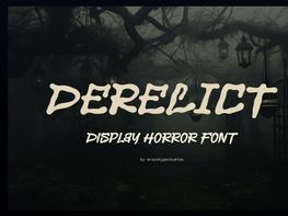 Derelict | Display Horror Font preview picture