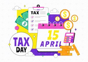 10 Happy Tax Day Illustration