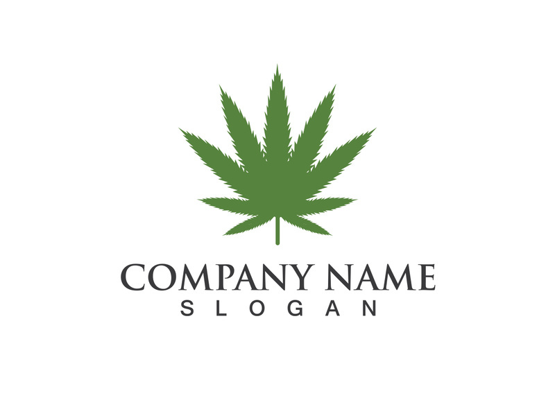 Canabis leaf vector illustration icon
