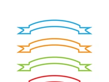 Red ribbon Vector illustration