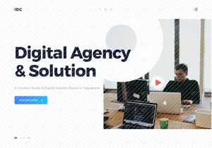 Creative Agency Landing Page light version