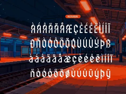 Ercanix | Pixelated Font