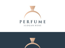 Isolated luxury perfume perfume cosmetic creative logo can be used for business, company, cosmetic and perfume shop.