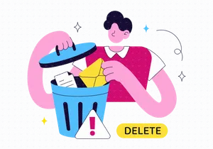 10 Delete File Vector Illustration