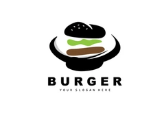 Burger Logo, Fast Food Design