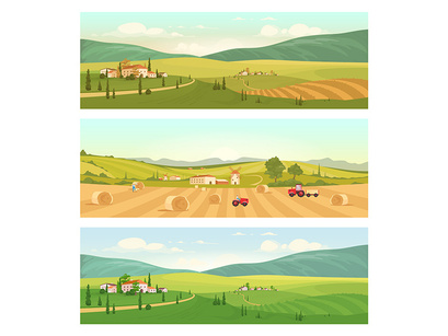 Village landscape bundle