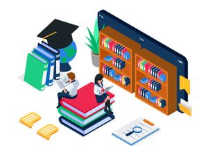 Online education illustration v5