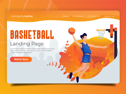 Basketball - Landing Page Illustration