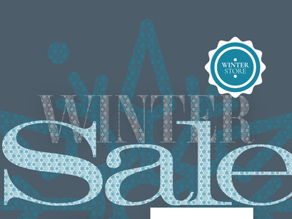 (3)Winter Sale Fashion Retail A2 Poster