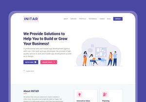 INITAR - Landing Page