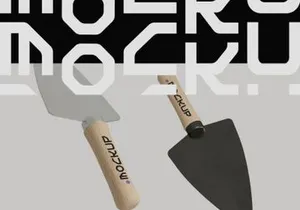 Hand Garden Shovel Mockup