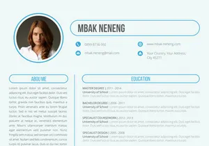 Round Resume Minimalist