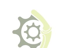 Joint bones vector logo design for orthopedic clinics and diagnostic centers