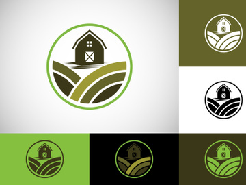 Farm House concept logo Template, Agriculture icon sign symbol preview picture