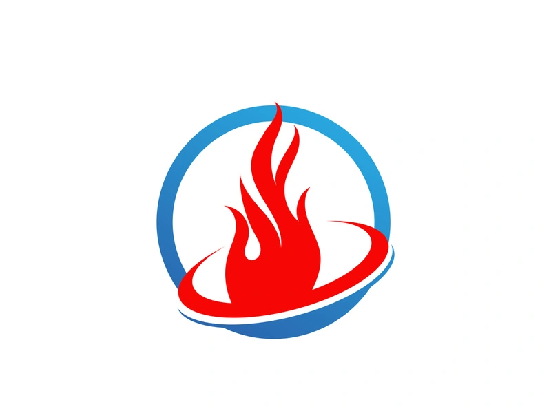 Fire Logo Template  Flame Symbol  Icon Vector