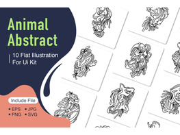 Abstract Animal Doodle Art preview picture