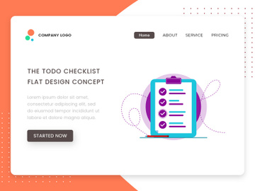 Daily todo checklist vector illustration concept preview picture
