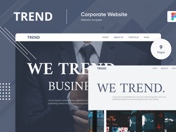 Trend - Minimal Psd Figma Template for Business preview picture