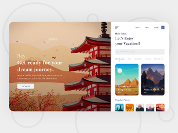Travel Web Landing Page preview picture