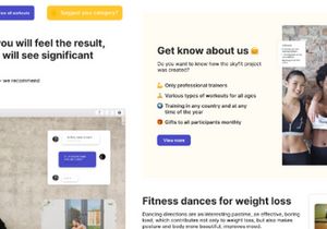 WebSite Template Skyfit For Figma And Photoshop