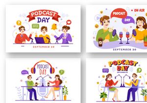 16 International Podcast Day Illustration