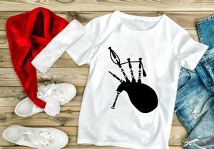 Classic Scottish Bagpipes Folk Music Instrument Silhouette