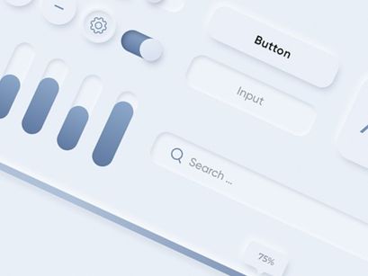 [FREE] Neumorphic Elements Sketch File