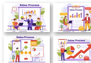12 Sales Process Illustration