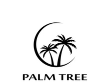 Palm tree summer logo design with creative ideas.