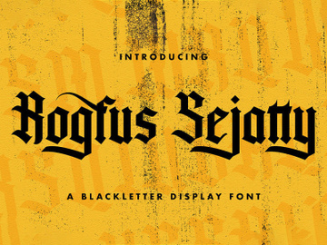 Rogfus Sejatty - Blackletter Font preview picture