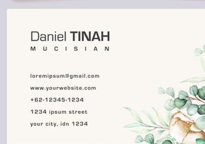 Business card Musician
