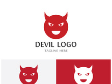Devil logo design with a modern concept.