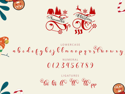 Samantha Christmas Monogram