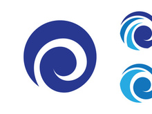 Water wave concept icon vector illustration design template