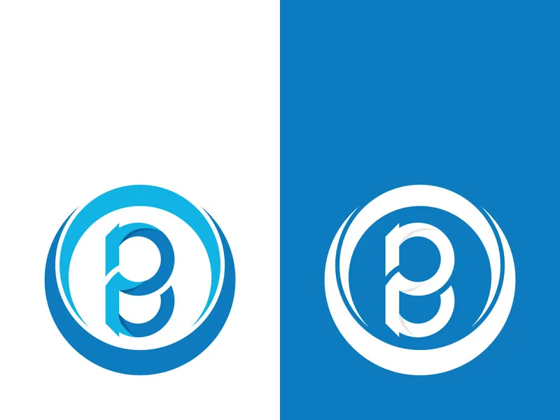 B letter logo template vector illustration