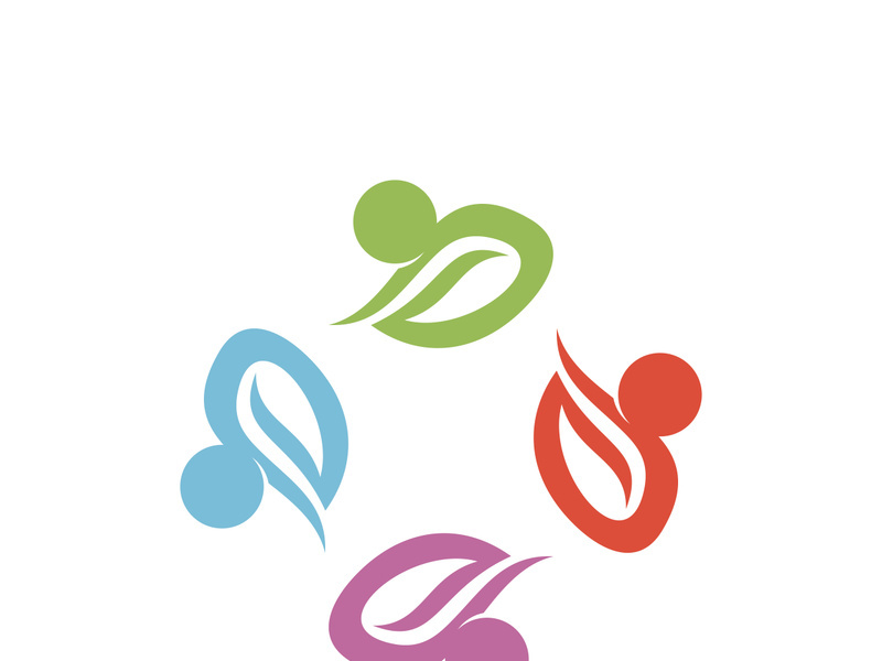 Community, network and social icon design template