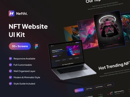 Nefthi - NFT Website UI Kit preview picture