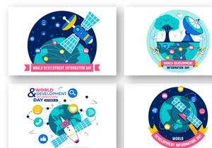 10 World Development Information Day Illustration