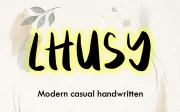 LHUSY – Modern Casual Handwritten Font (OTF)