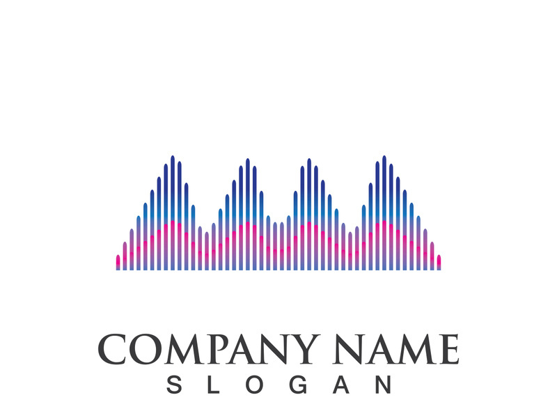 Sound waves set vector illustration icon design