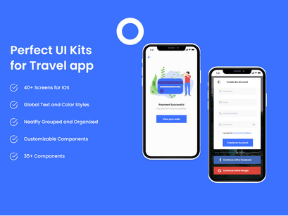 Travelo Travel app UI Kit