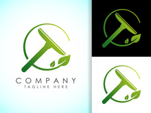House Cleaning Service Logo Design Template, Cleaning company logo sign symbol.
