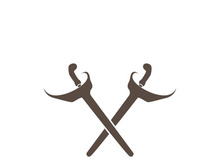 Shield and keris  with its elaborately carved handle and wavy blade is a unique