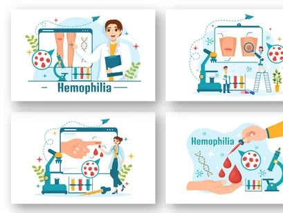 13 Hemophilia Disease Illustration