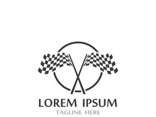 Race flag logo